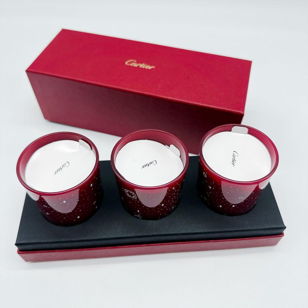 希少☆Cartier カルティエ アロマキャンドル 3個セット☆B07