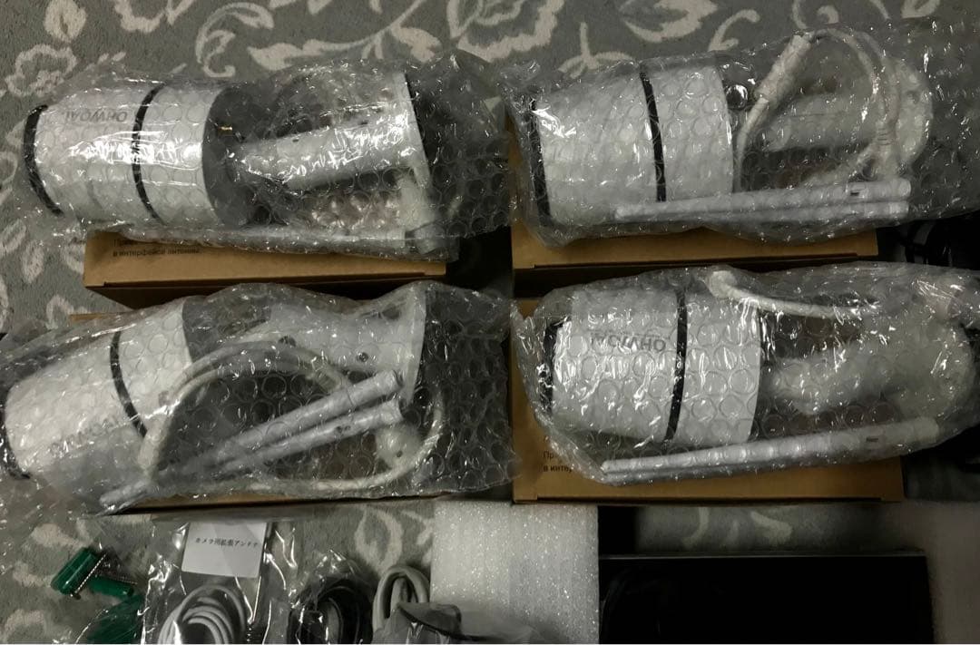 OHWOAI ワイヤレス ４台 ＋ モニター画面 セット 防犯カメラ