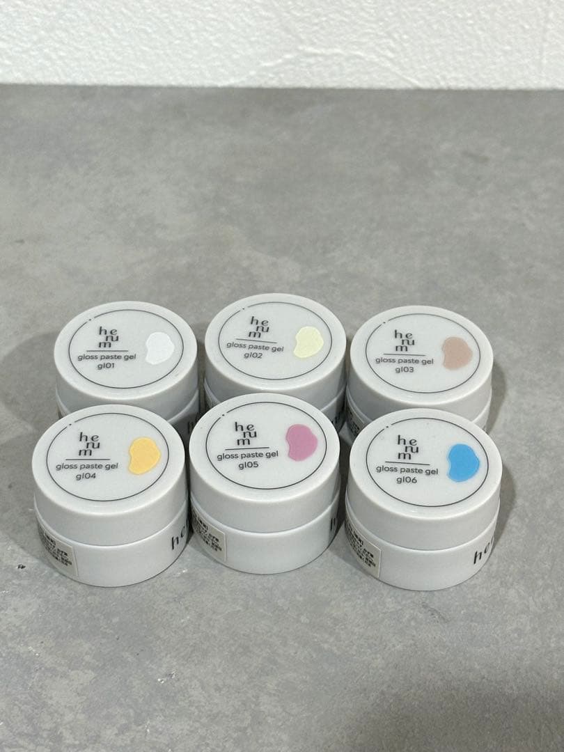 【henum】gloss paste gel 6色セット(特典付き)