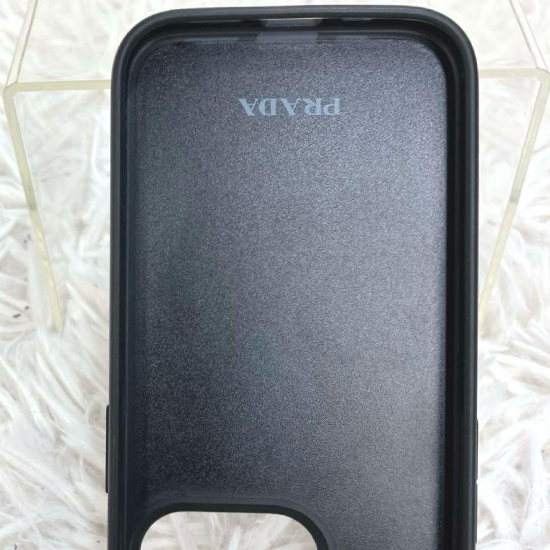 ✨プラダ iPhoneケース 11Pro プロ 三角ロゴ サフィアーノ レザー黒