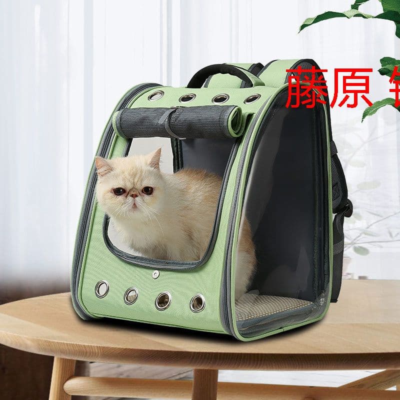 ペットキャリーバッグ　猫 キャリーリュック　犬 リュック　折り畳み式　猫用 H
