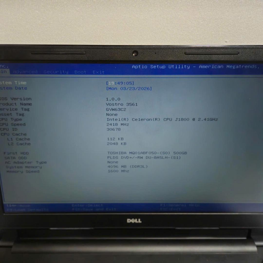 ジャンク美品 DellノートPC 3台 i3第6/7世代 部品取り