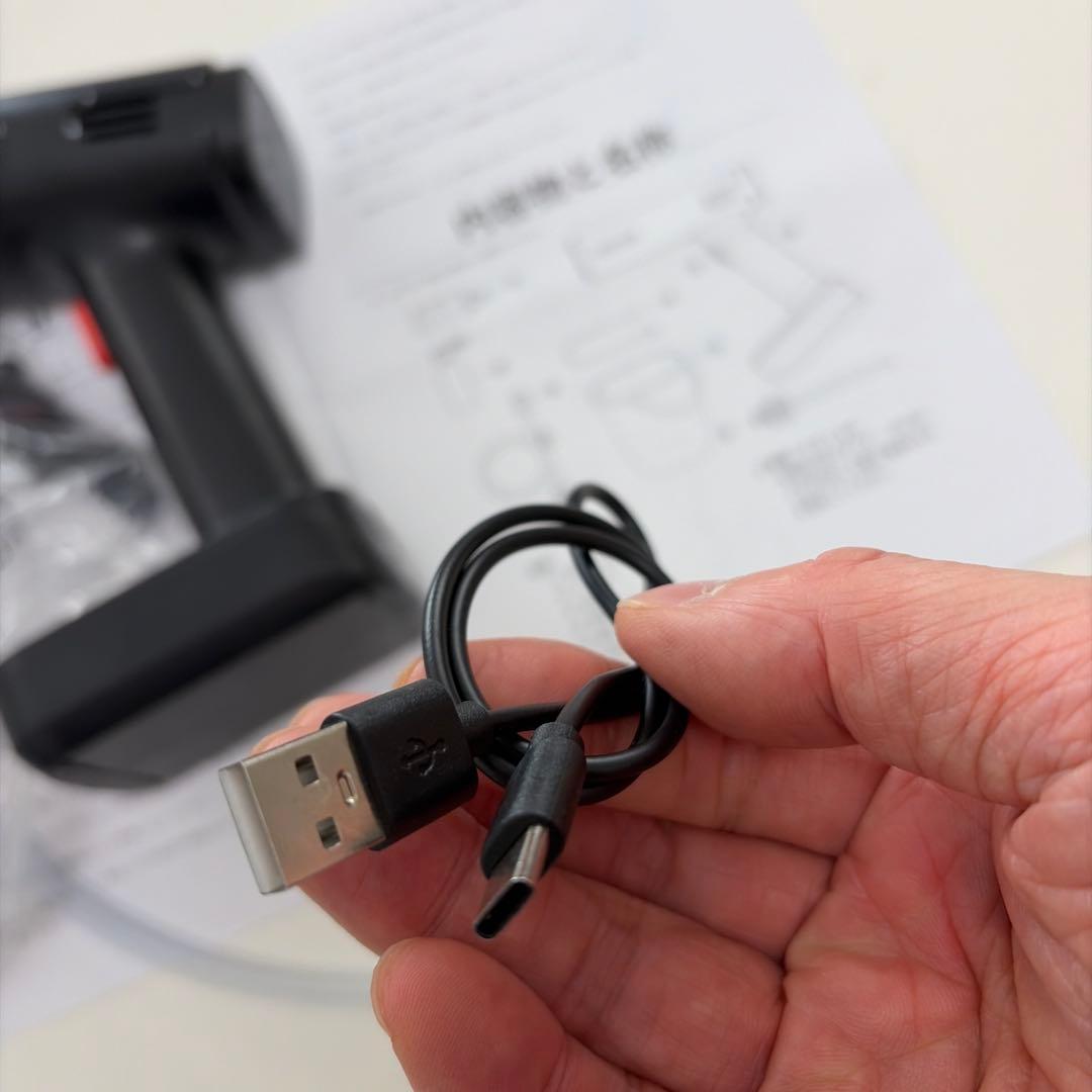 ハンディ高圧洗浄機 ペットボトル接続可USB-C 2.5MPa 25分 谷村実業