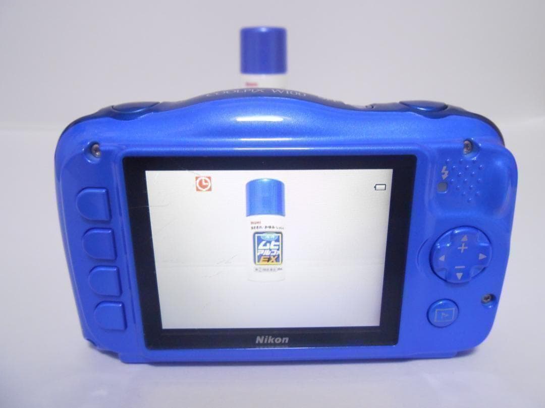 【美品・返品保証】　Nikon COOLPIX W100 ブルー 防水