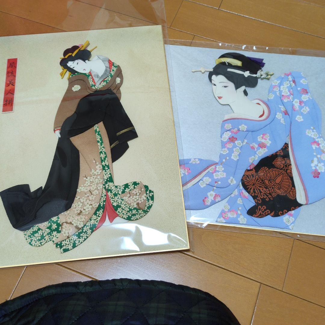 ぷくちょび　和紙押し絵　ハンドメイド