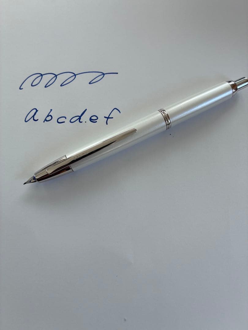 パイロット 万年筆 キャップレスデシモ ペン先 M ホワイト 18K 750