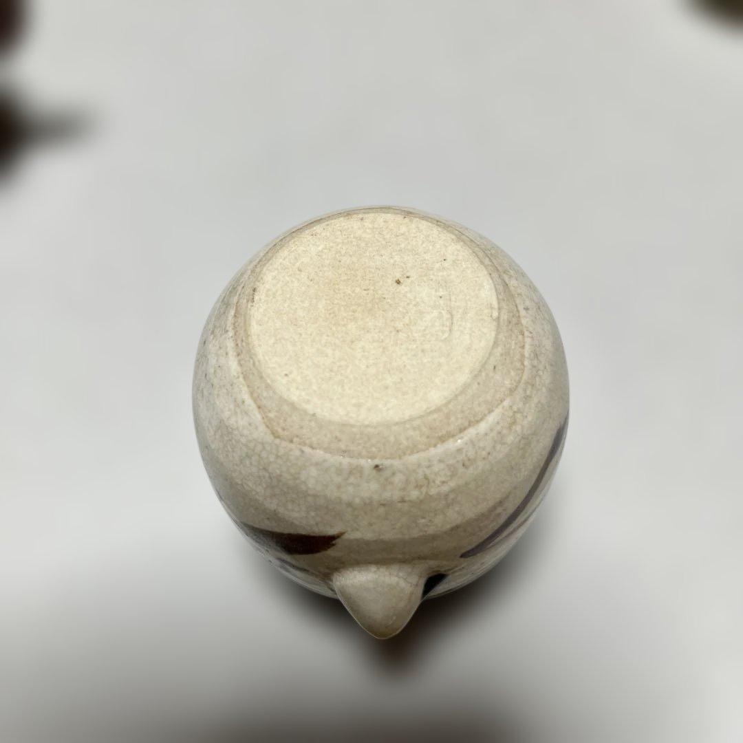 四滴茶入 色変 連瓶造　加藤連瓶作　徧流　日展入選作家　古瀬戸　瀬戸焼　茶道具