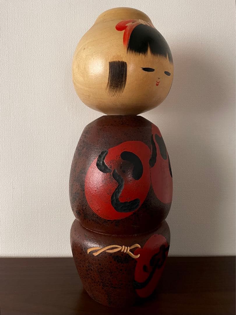 香村 koson こけし 干支 申 三猿 さる kokeshi doll 美しい