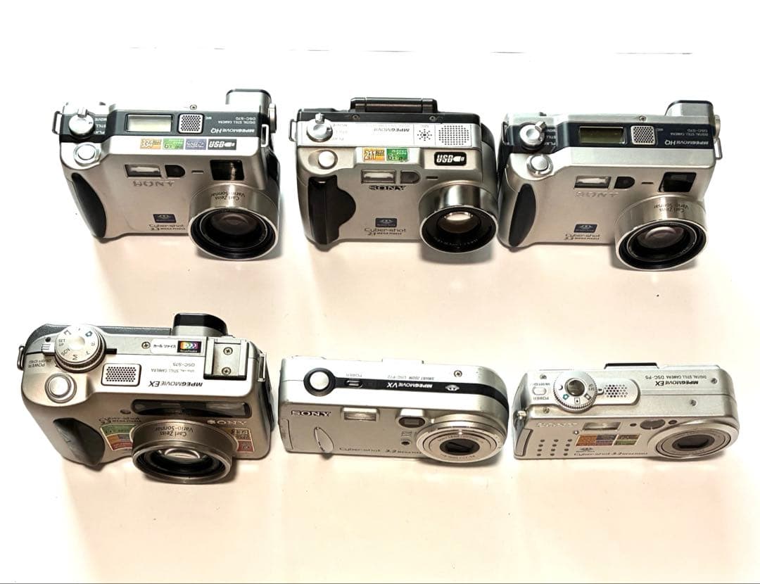 Sony Cyber-shot デジカメ 6台セット DSC-P5、P72含む