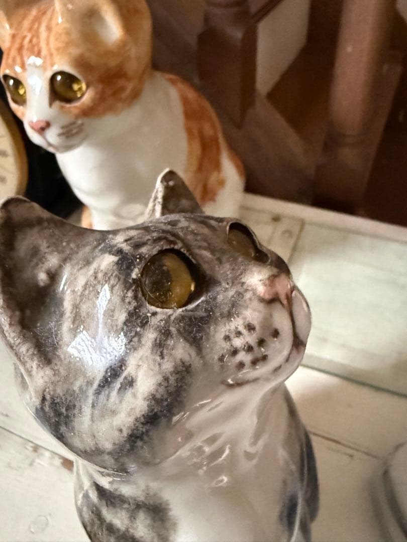 ウィンスタンレイキャット サバトラサイズ3超レア ヴィンテージ ケンジントン陶器
