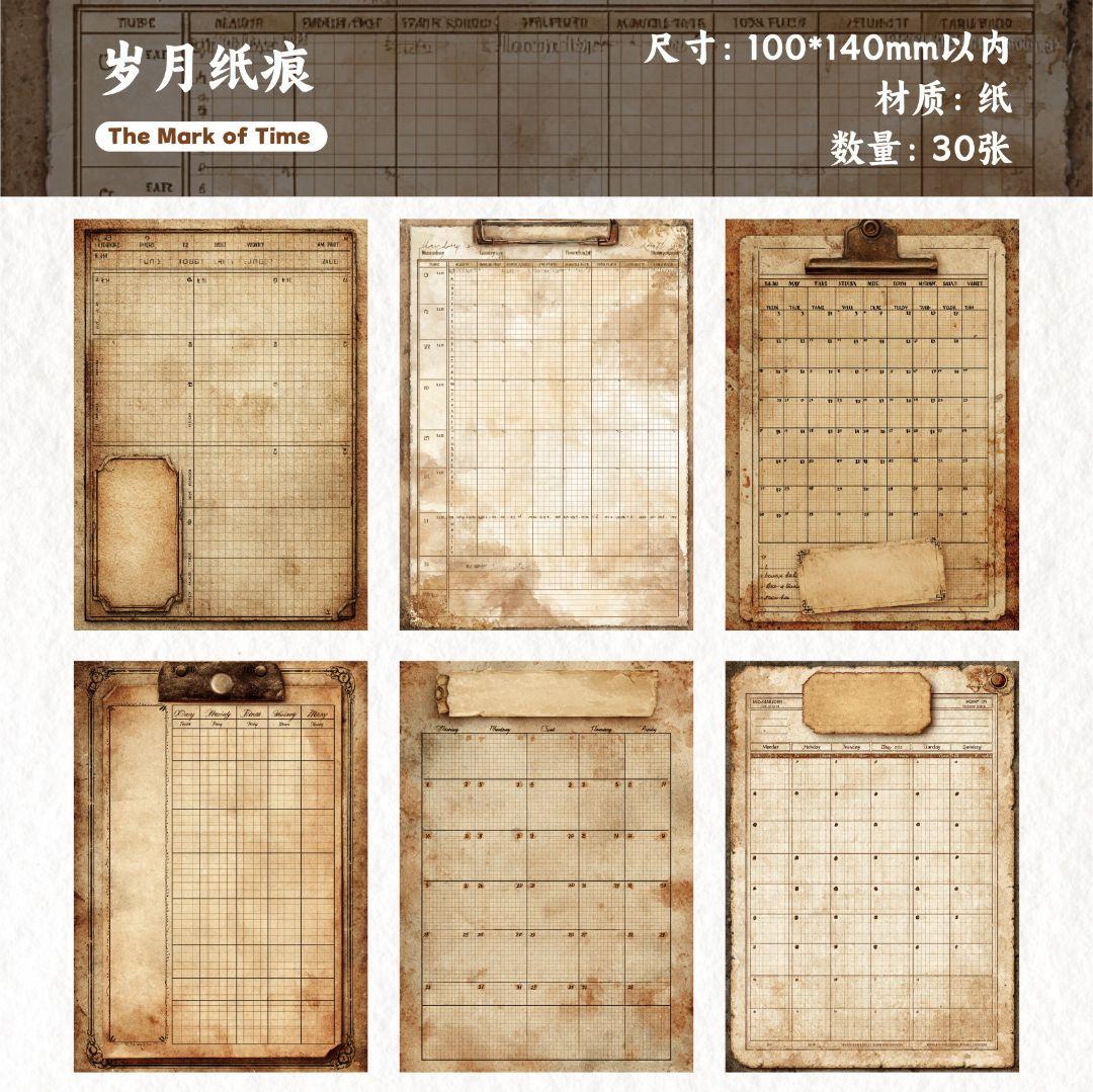 新！A195 ペーパー コラージュ素材 背景紙　メモ 紙モノ