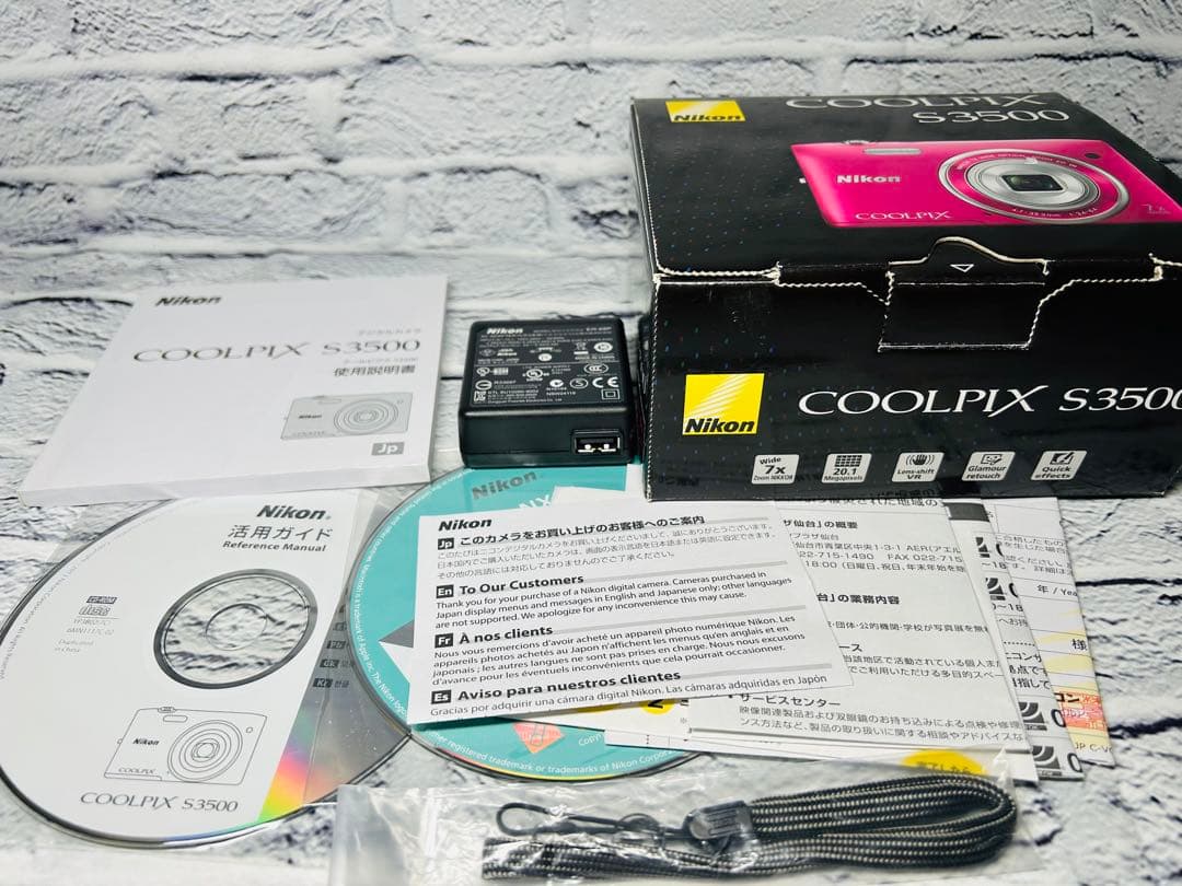元箱付き Nikon ニコン COOLPIX S3500 デジタル カメラ