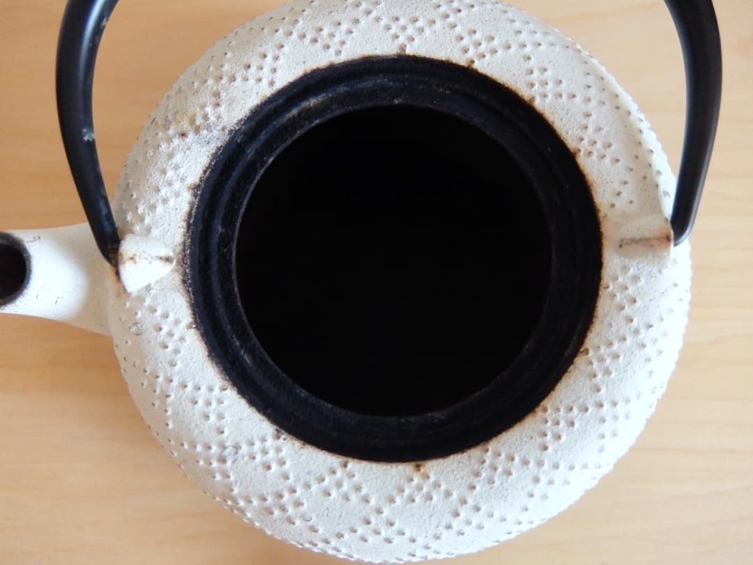 南部鉄器 急須カラーポット KOSHI アラレ白 伝統工芸 岩鋳