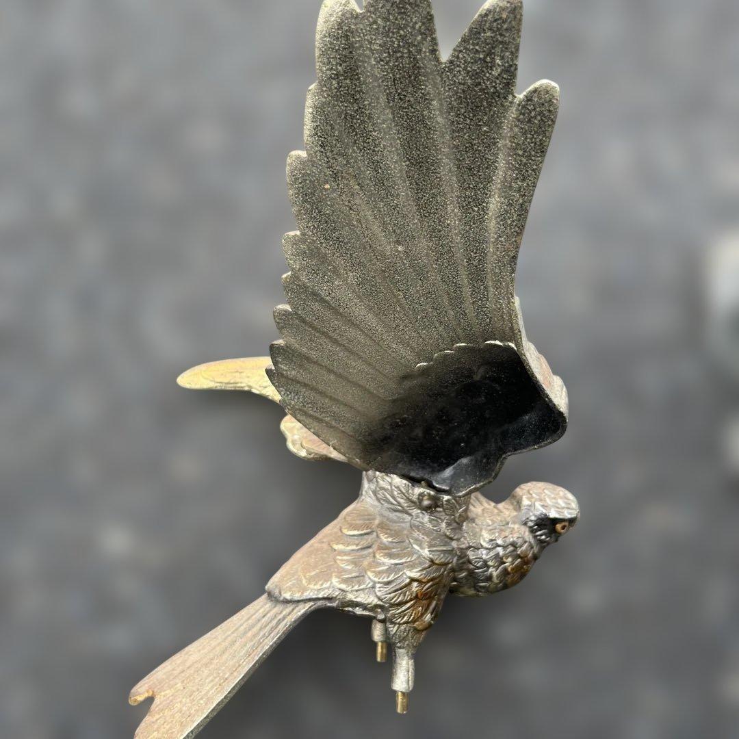 大型置物　鷹　鷲　金属工芸品　重量10kgオーバー