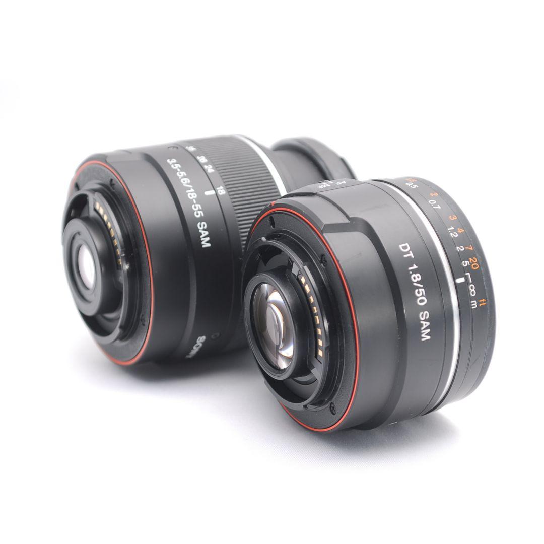 即購入1000円OFF 良品 Sony α77 単焦点 50mm ダブルレンズ