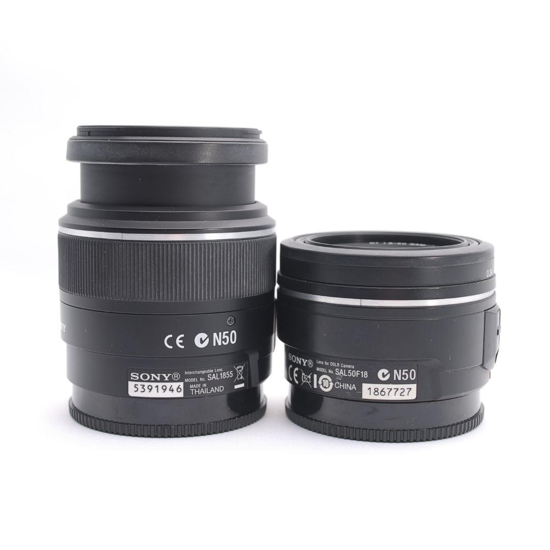 即購入1000円OFF 良品 Sony α77 単焦点 50mm ダブルレンズ