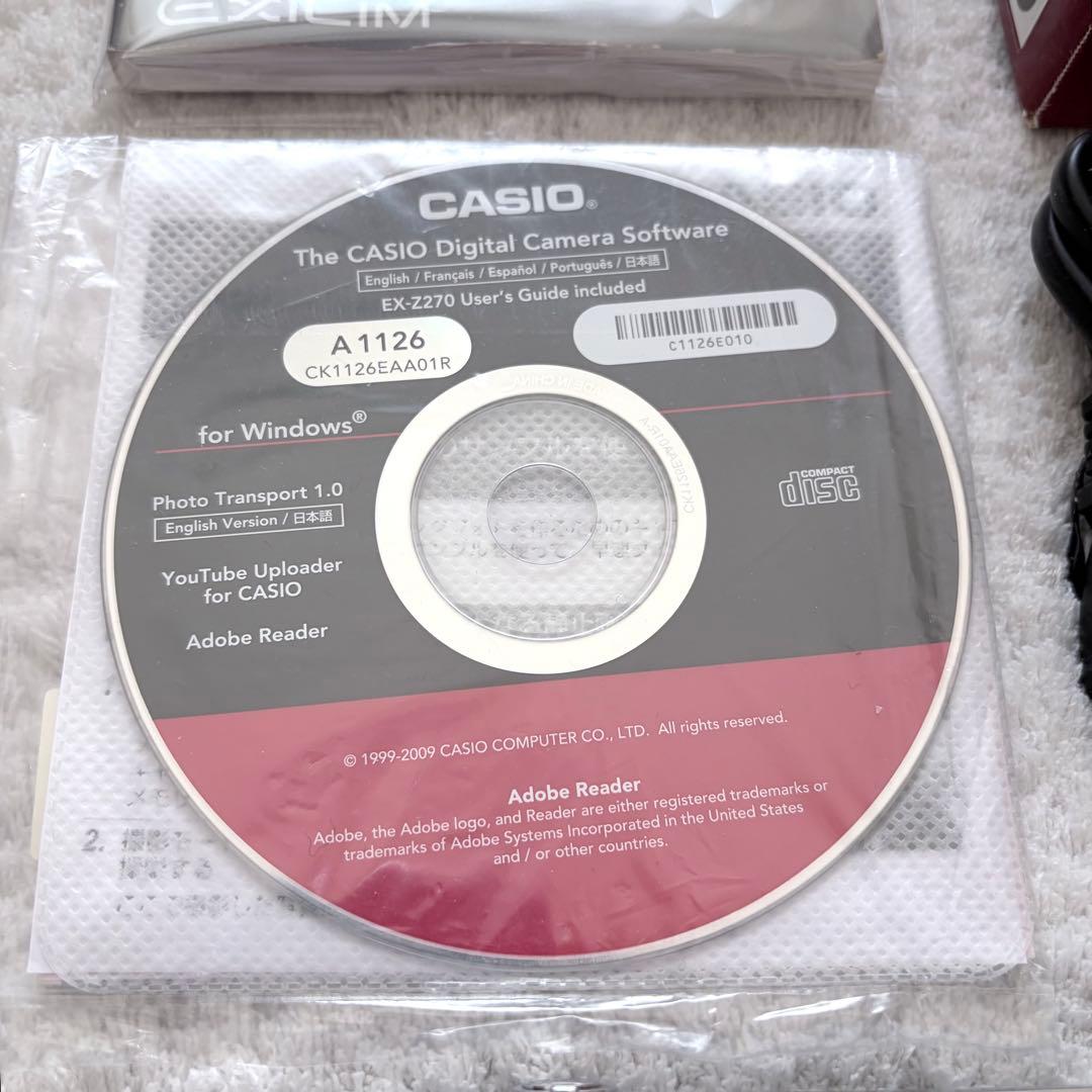 極上品【動作確認済】CASIO カシオEXILM EX-Z270 レトロコンデジ