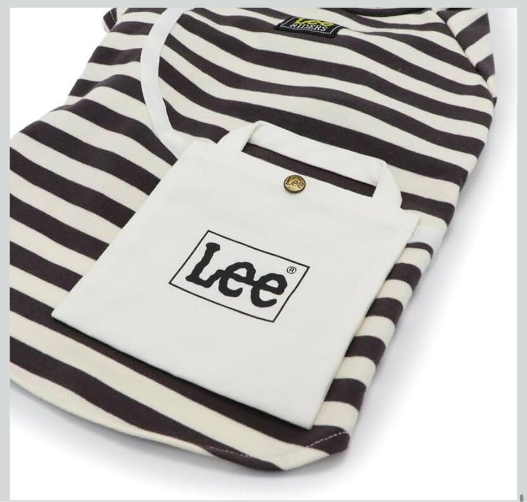 重ね着セット ペットパラダイス Lee オーバーオール ボーダーショルダーシャツ