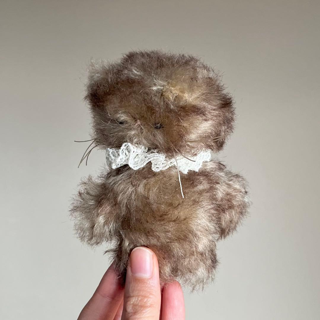 珈琲みるく　ちいさなネコ　猫　ぬいぐるみ　作家　テディベア　レトロ　アートドール
