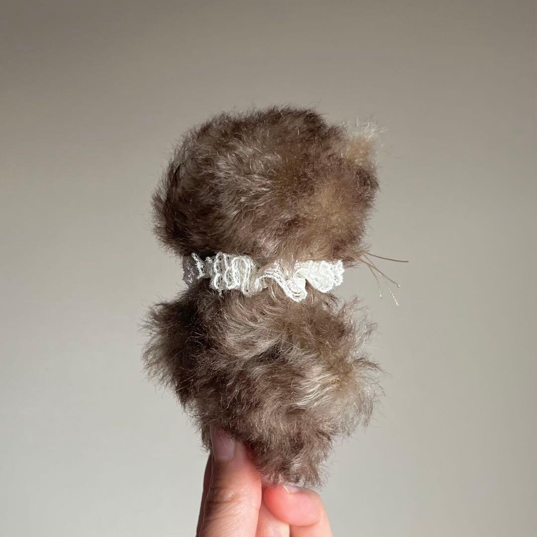 珈琲みるく　ちいさなネコ　猫　ぬいぐるみ　作家　テディベア　レトロ　アートドール