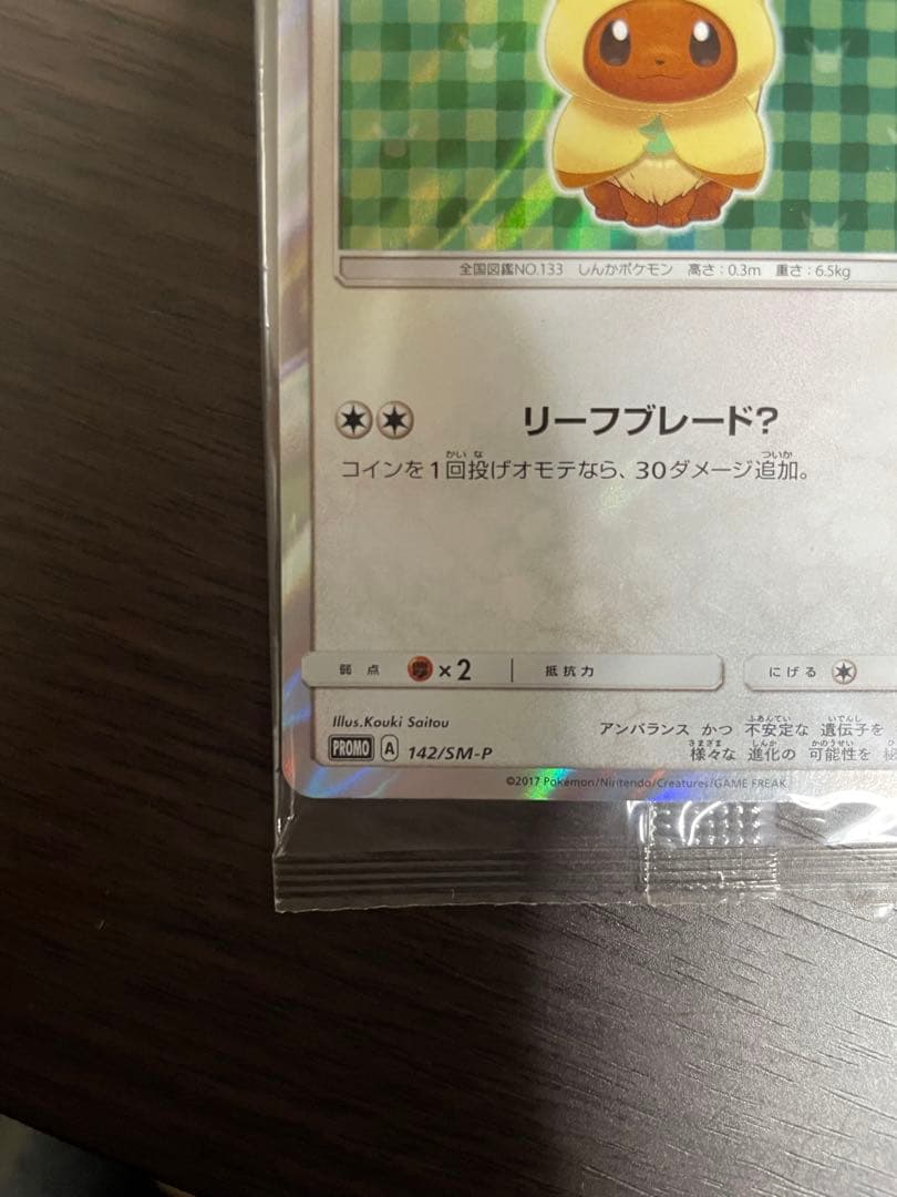 未開封:ポンチョを着たイーブイ　リーフィア