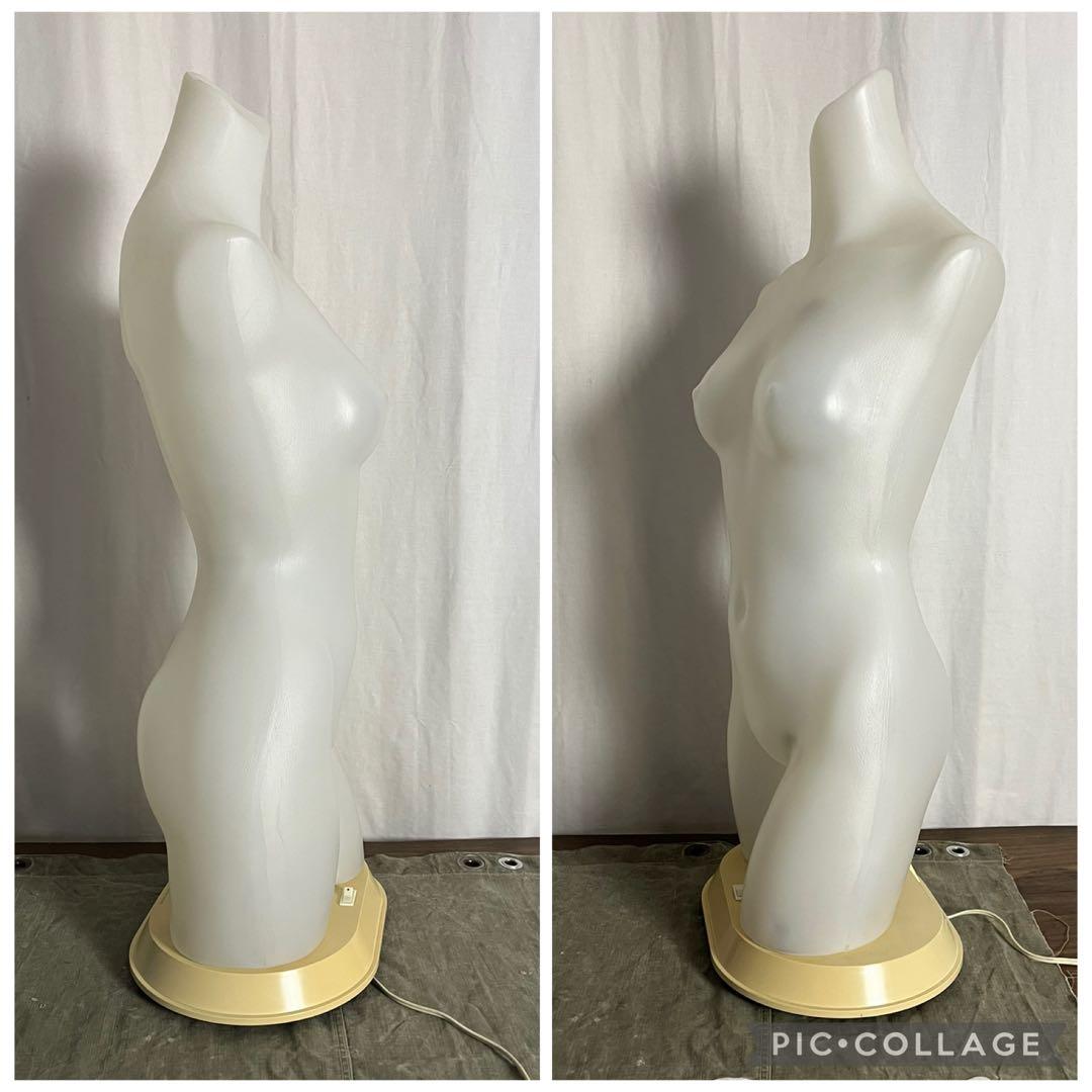 ライト照明付き◾️マネキン トルソー 店舗什器 間接照明 ディスプレイ 女性像