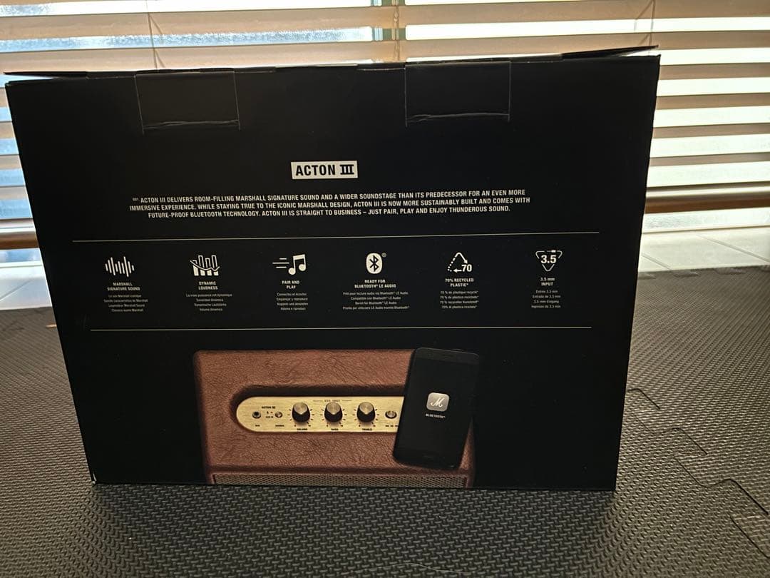 正規品 Marshall Bluetoothスピーカー ACTON3 ブラウン