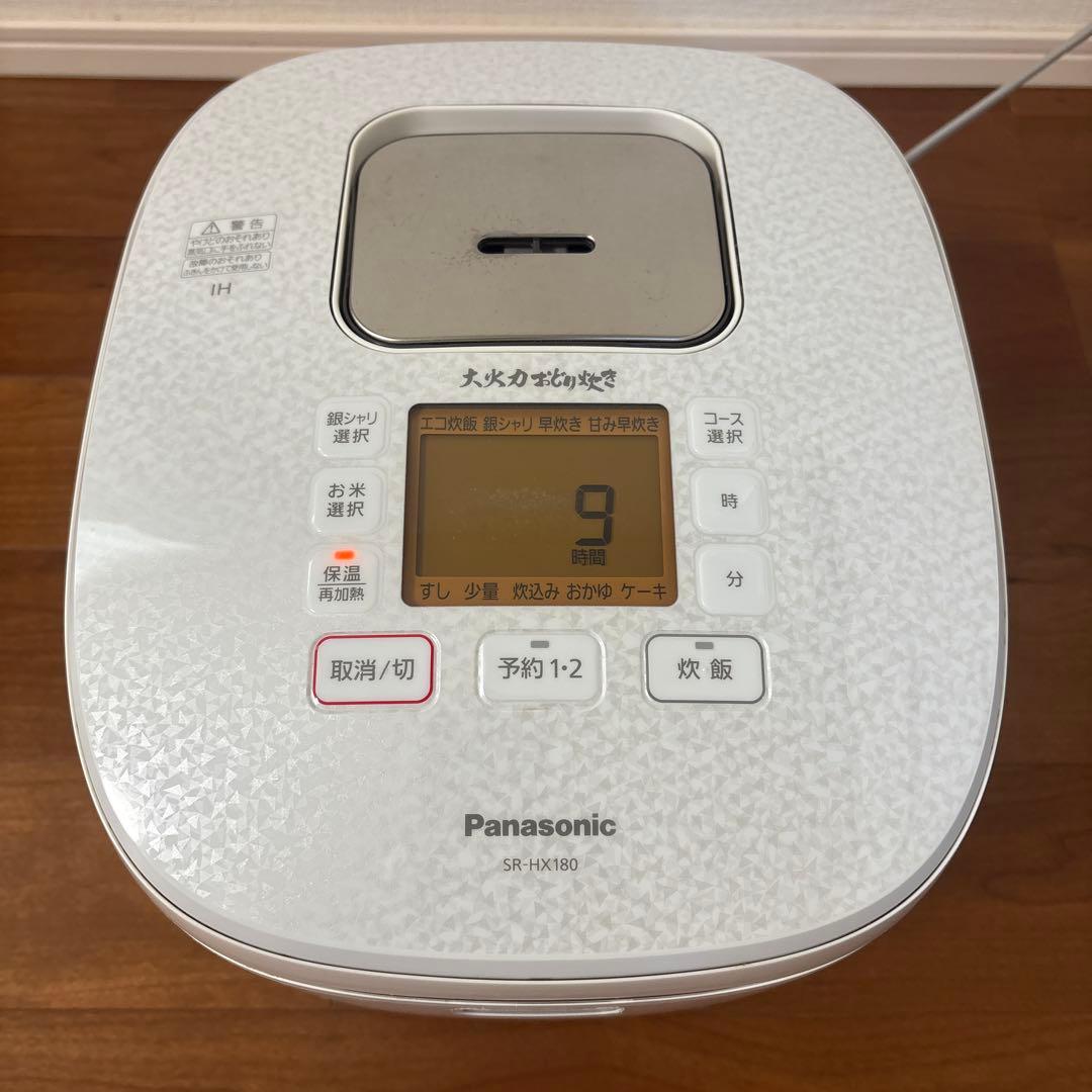 ★ 動作確認済みパナソニック　1升炊き IHジャー炊飯器 SR-HX180