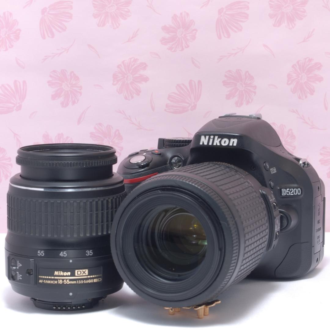 ⭐️望遠レンズセット⭐️Nikon D5200　ニコン　デジタル一眼レフ