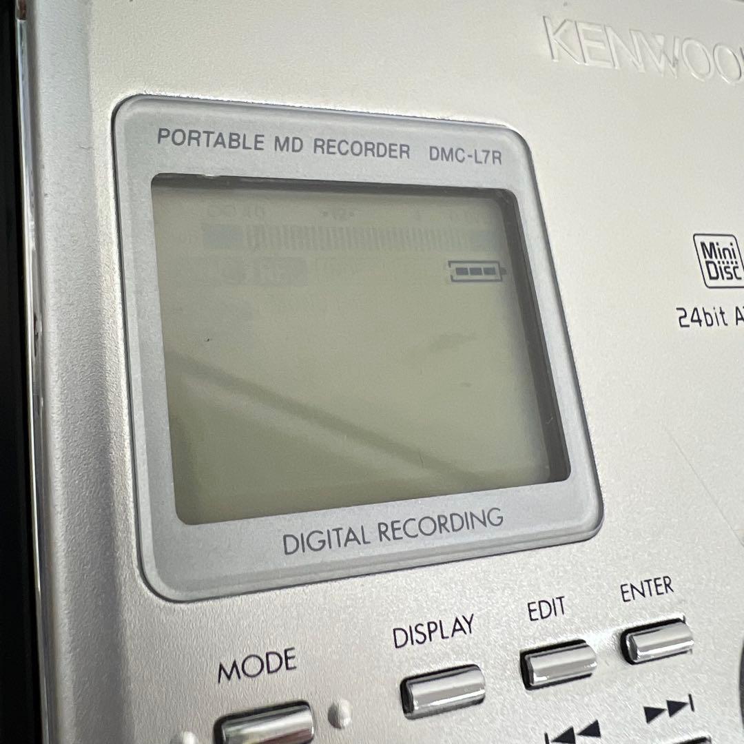 【ジャンク】KENWOOD ポータブルMDレコーダー DMC-L7R
