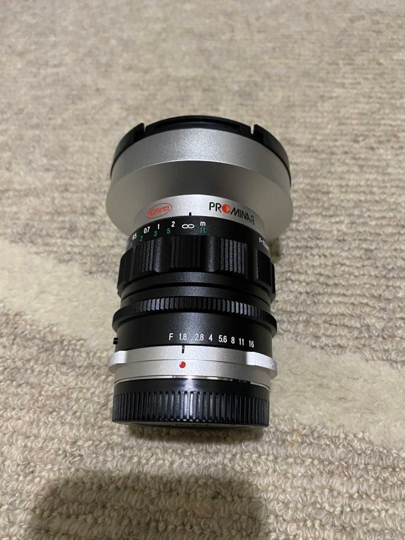 【新品　未使用　日本製】12mm F1.8マニュアル広角レンズシルバー