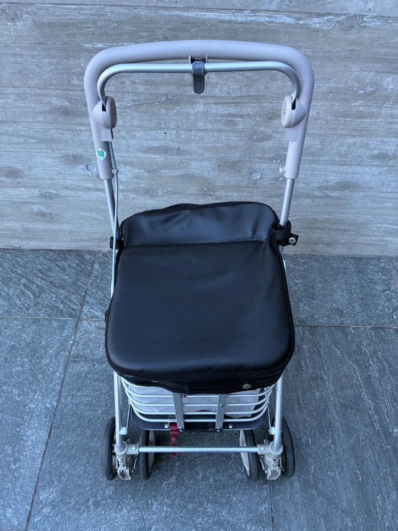 【美品】シルバーカー アルミワゴンM　須恵廣工業
