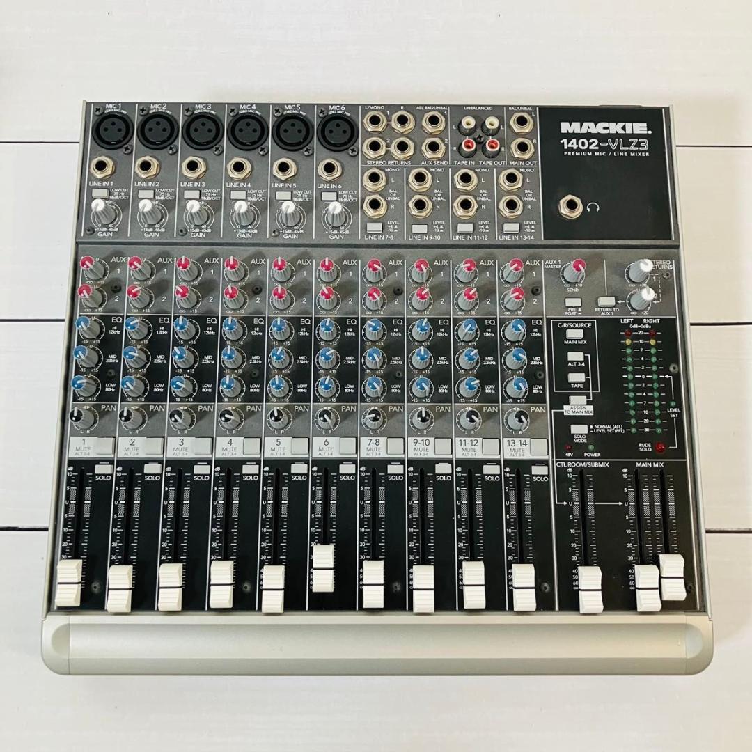 【美品】MACKIE アナログミキサー 1402-VLZ3 マッキー 説明書付き