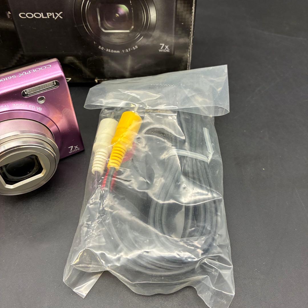 【動作OK】Nikon COOLPIX S6100 グロスピンク　デジカメ