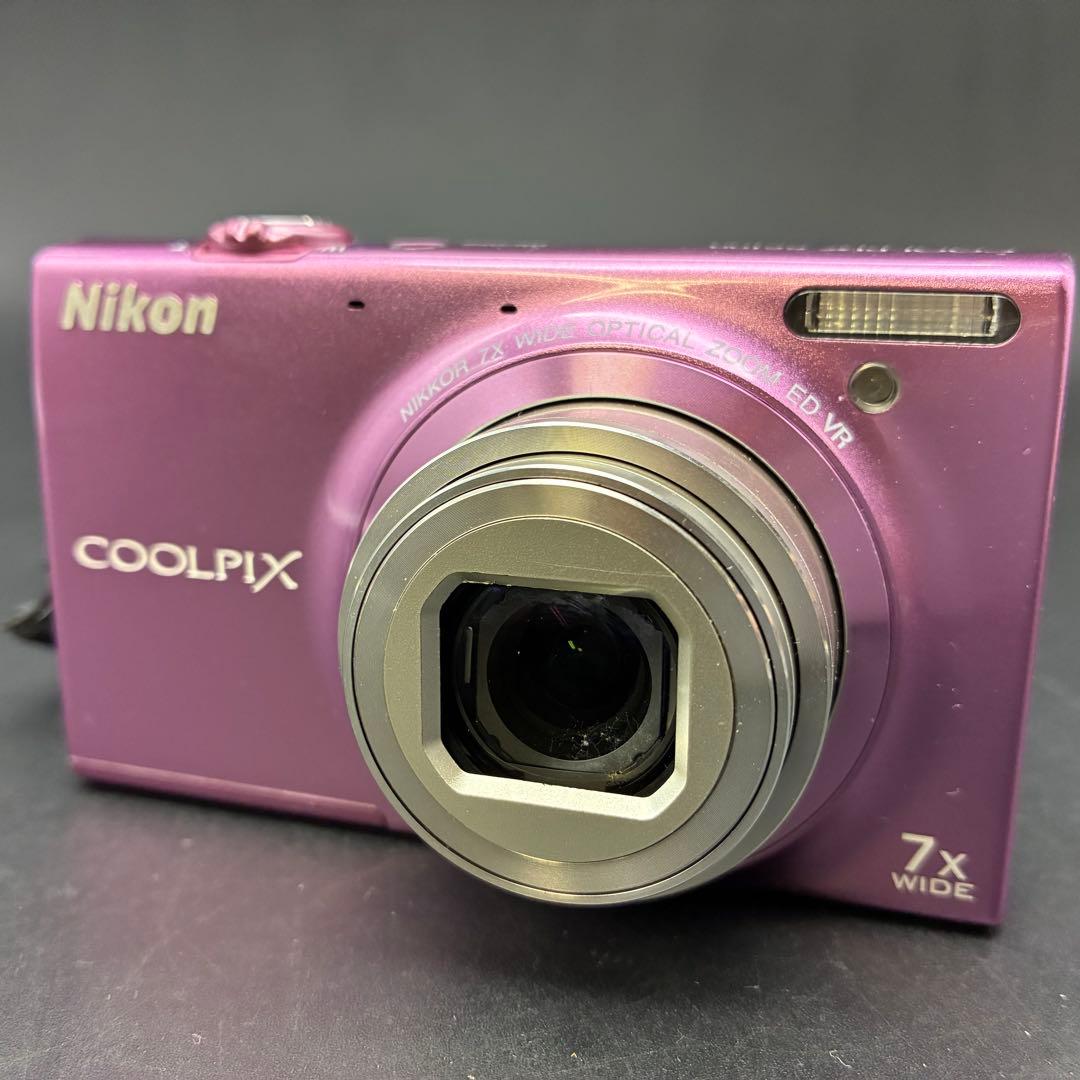 【動作OK】Nikon COOLPIX S6100 グロスピンク　デジカメ