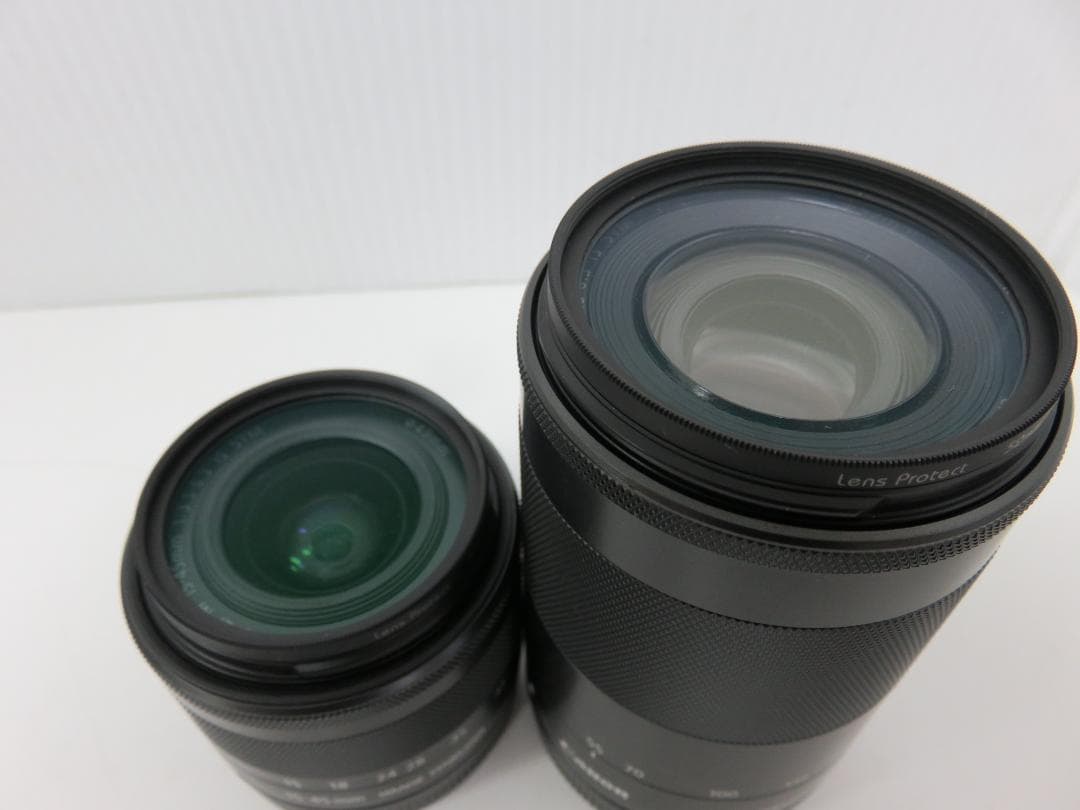 美品 Canon EOS Kiss M ダブルズームレンズキット ミラーレス一眼