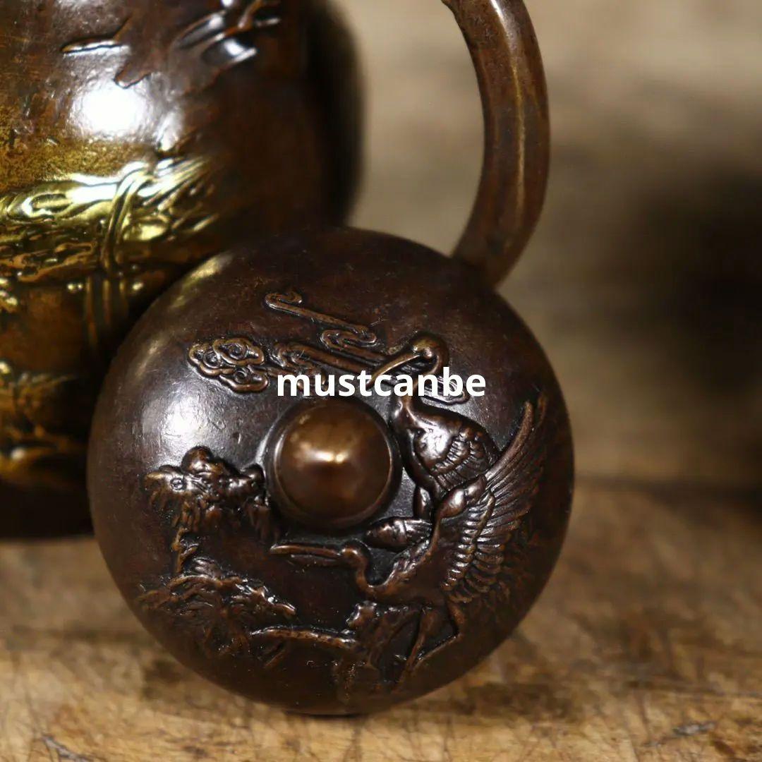 銅器 仙鶴茶壺 酒壺 茶器 水滴壺 文房具 工芸品 置物