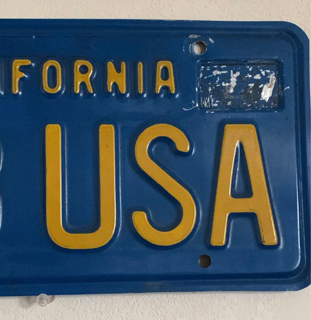 2月までの出品 アメリカ　カリフォルニア　ナンバープレート　493 USA