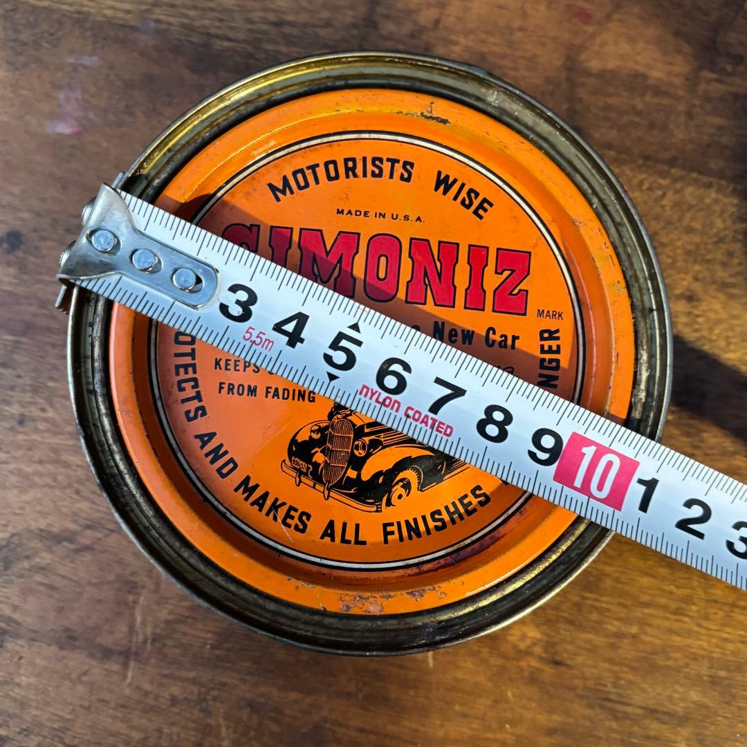 USA VINTAGE SIMONIZ TIN缶 オレンジ