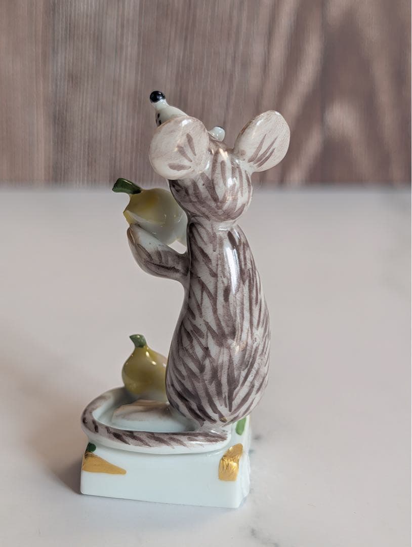 【Meissen マイセン】干支シリーズ　手びねり　フィギュリン　ねずみ　置物