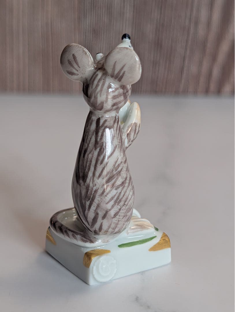 【Meissen マイセン】干支シリーズ　手びねり　フィギュリン　ねずみ　置物
