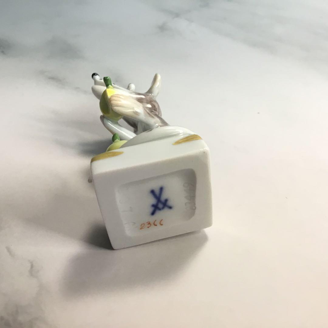 【Meissen マイセン】干支シリーズ　手びねり　フィギュリン　ねずみ　置物