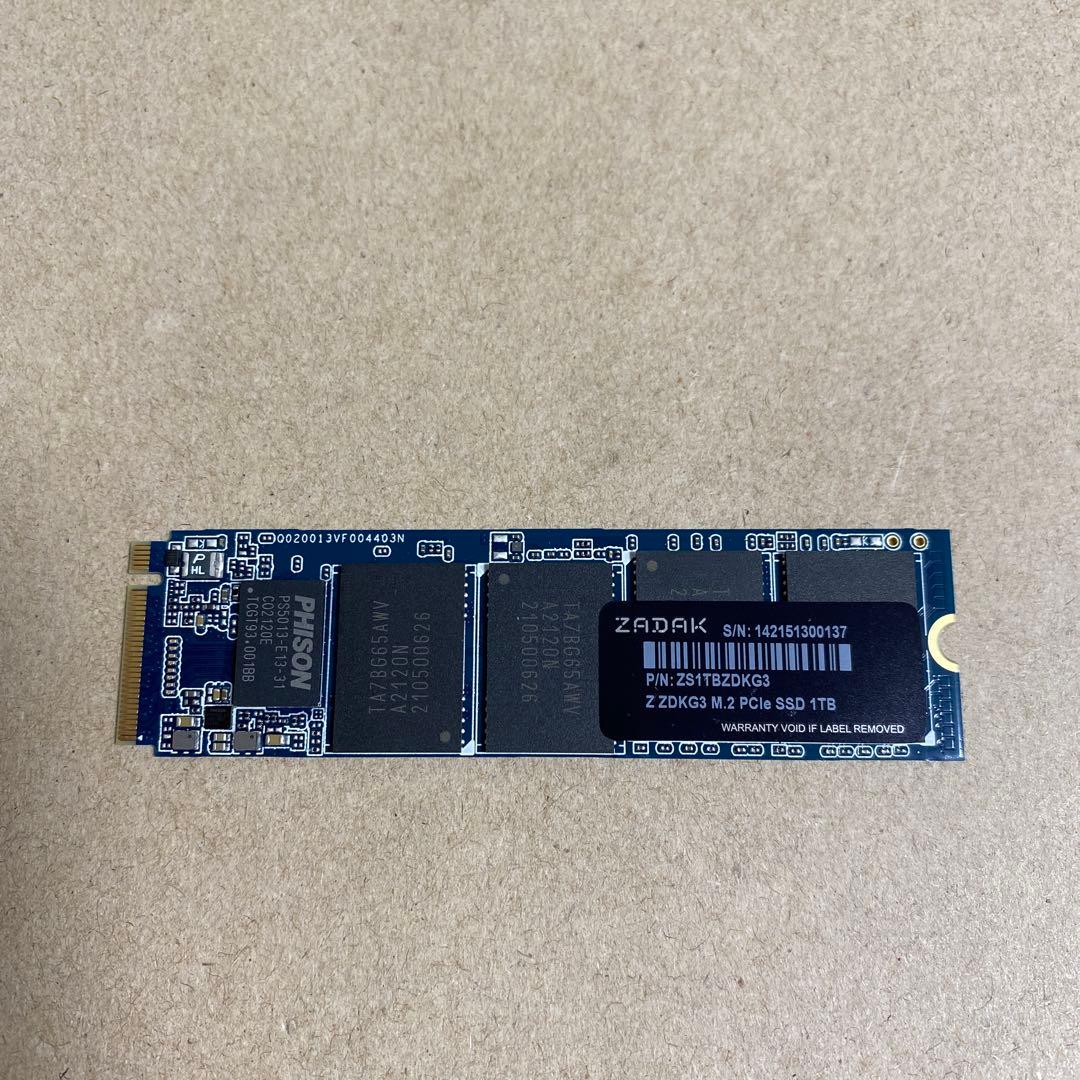 内蔵型SSD ZADAK ZDKG3 SSD 1TB