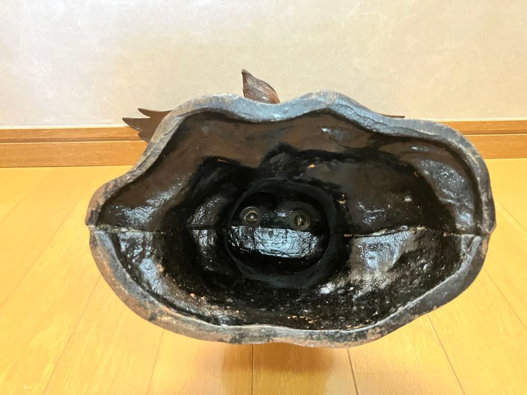 更にお値下げ　骨董 鷹置物 鍍銀か洋銀 大正昭和頃 大型置物 飾り レトロ