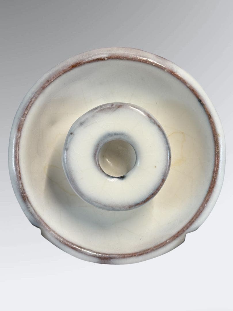 【中古品】茶道具　森島一伸造　萩四方水指（共箱）