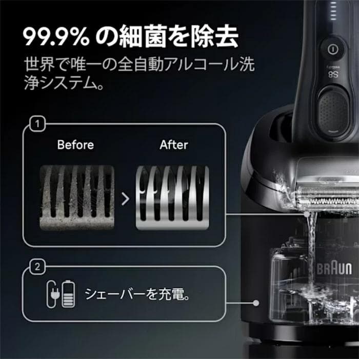 ☆新品☆未開封品☆ブラウン メンズシェーバー シリーズ8【8663cc グレー】