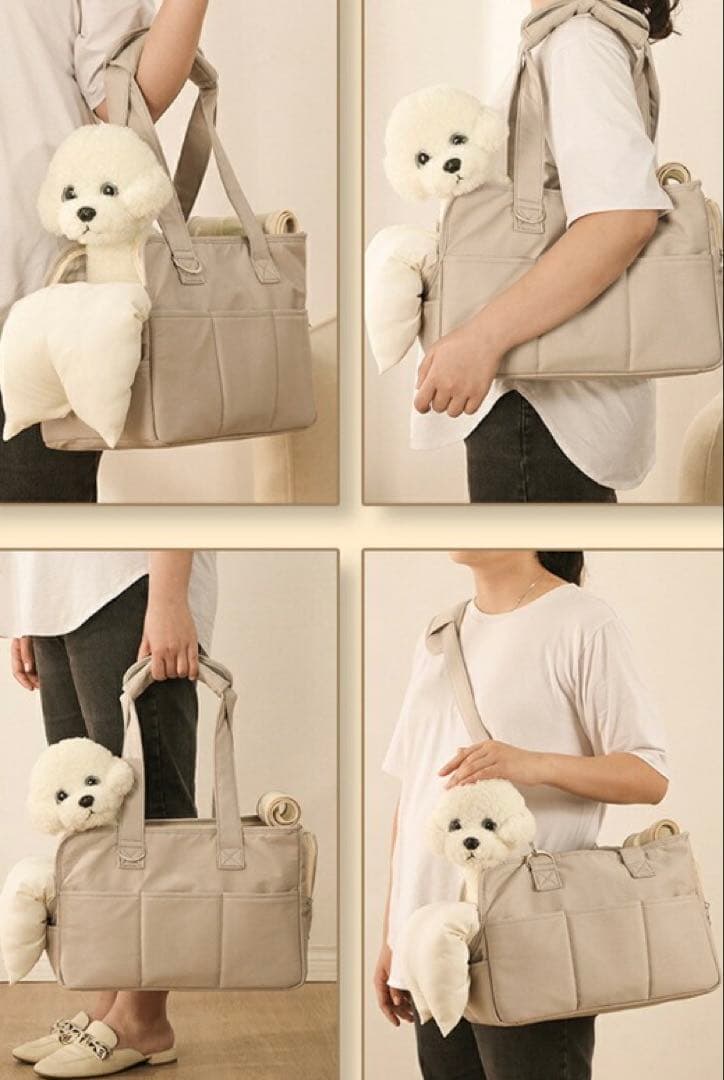 ペットキャリーバッグ 2WAY フルセット　クッション マット付き