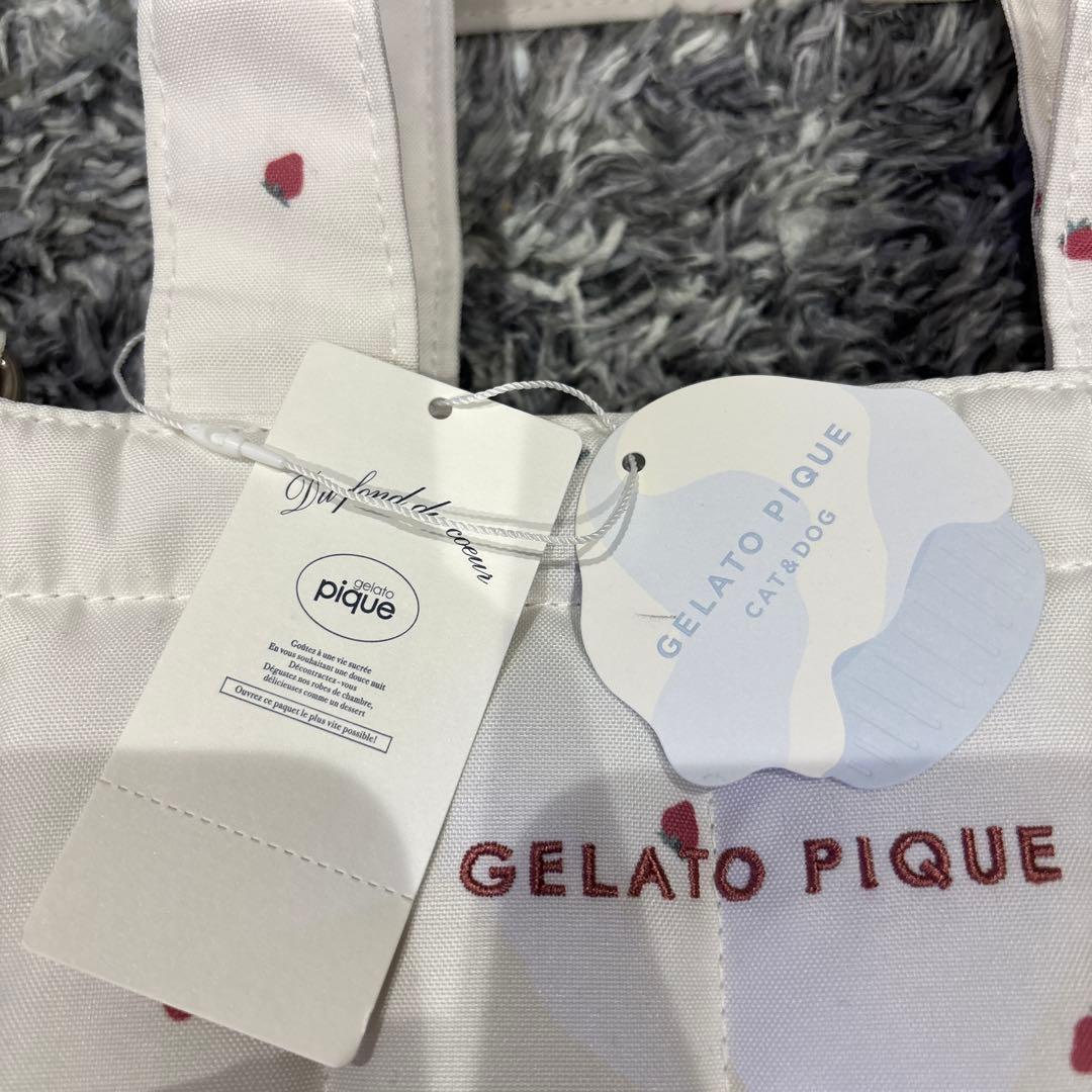 GELATO PIQUE ストロベリーキルティング散歩バッグＭピンク