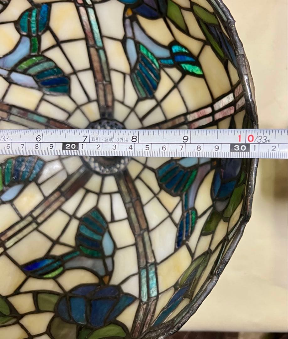 ステンドグラス　卓上ランプ　卓上照明　高さ65cm