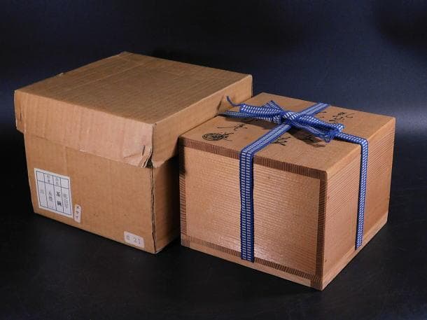 【茶道具　橋本　永豊　乾山写　兜文　茶碗（共箱）】